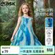 ASK JUNIOR兒童裙子女童2026夏季無(wú)袖背心連衣裙海邊度假風(fēng)公主裙 藍色 170