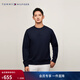 Tommy Hilfiger【戶(hù)外防曬】秋冬男裝休閑運動(dòng)字母純色圓領(lǐng)內搭套頭衫衛衣 藏青色DW5 L （推薦：150-165斤）