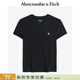 Abercrombie & Fitch【百搭圓領(lǐng)】小麋鹿圖案女裝25夏季美式修身短袖T恤139-5273 黑色 XS (160/84A)