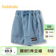 巴拉巴拉童裝兒童褲子男童牛仔褲夏季中褲寬松百搭五分褲涼感短褲 牛仔淺藍-涼感-88101 105