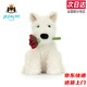Jellycat英國新品玫瑰告白小狗門(mén)羅蘇格西高地毛絨玩具三八節女神生日禮物