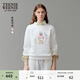 Teenie Weenie小熊女裝衛衣秋季圓領(lǐng)簡(jiǎn)約學(xué)院風(fēng)休閑時(shí)尚上衣 白色 M (165)