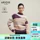 艾諾絲雅詩(shī)ARIOSEYEARS冬季新款100%羊毛針織衫慵懶長(cháng)袖毛衣女31038021 勃艮第色 L