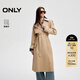 ONLY2025夏季新款通勤氣質(zhì)插肩袖防風(fēng)長(cháng)款風(fēng)衣外套女|125336007 C11巨石沙色 M