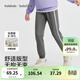 巴拉巴拉童裝女童加絨褲子秋冬裝新款兒童休閑運動(dòng)褲長(cháng)褲保暖束腳褲時(shí) 深花灰00102 【加絨修身】 130