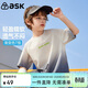 ASK JUNIOR男童T恤夏款輕薄快干漸變短袖插肩運動(dòng)t恤男兒童上衣 灰色 130