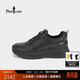 比音勒芬【抗菌防臭】2025秋季新款通勤簡(jiǎn)約字母百搭防滑皮面休閑鞋男士