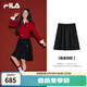 FILA馬上起飛斐樂(lè )楊冪同款女士梭織裙2026春新款時(shí)尚休短裙半身傘裙 正黑色-BK XL 175/74A/XL