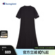 Champion【膠囊系列】冠軍連衣裙2024春夏新款活力運動(dòng)純色A字裙 深灰色 M