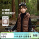 ASK JUNIOR兒童羽絨馬甲男冬連帽輕暖無(wú)袖內搭背心羽絨馬夾外套 咖啡色 150