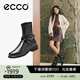 愛(ài)步（ECCO）靴子女 時(shí)尚冬季經(jīng)典百搭女士牛皮靴子 都市阿姆222083 黑色22208351052 37