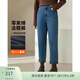 纖莉秀【加絨保暖褲子】大碼女裝復古深色牛仔褲胖mm冬裝新款3417 牛仔藍 XL