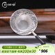 歸銀堂純銀999手工小茶漏足銀檀木把手茶漏網(wǎng)茶葉過(guò)濾器功夫茶具配件 松鶴+證書(shū)+禮盒