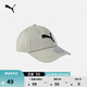 彪馬（PUMA）戶(hù)外運動(dòng)風(fēng)遮陽(yáng)刺繡棒球帽男女款魔術(shù)貼鴨舌帽026204 沙礫灰-04 OSFA
