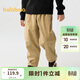 巴拉巴拉童裝男童長(cháng)褲加絨中大童褲子秋冬燈芯絨保暖蘿卜長(cháng)褲208424108105