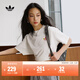 adidas經(jīng)典簡(jiǎn)約純棉運動(dòng)上衣圓領(lǐng)短袖T恤女裝夏季阿迪達斯三葉草 漢玉白 M
