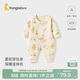 童泰（TONGTAI）嬰兒連體衣秋冬季純棉保暖寶寶衣服新生兒哈衣爬服睡衣黃色90cm