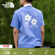 北面（The North Face）短袖T恤情侶款純棉戶(hù)外半袖百搭舒適透氣|8EYB 0YI/藍色 M /170