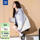 唐獅（TonLion）2026春秋季女連帽拼色工裝外套 L