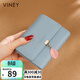 viney牛皮女士錢(qián)包短款折疊多卡位錢(qián)夾皮夾輕奢多功能大容量學(xué)生零錢(qián)包