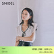 SNIDEL2025秋冬新品優(yōu)雅V領(lǐng)蕾絲鉤花荷葉領(lǐng)無(wú)袖襯衫SWFB254114 白色 均碼 (F)
