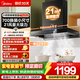 美的（Midea）家用大風(fēng)量抽吸排油煙機 自清洗觸控APP大吸力吸油煙機頂吸歐式脫排煙機出租房抽煙機自清潔吸煙機 【700換裝小尺寸】21m3揮手智控TN202 廚房電器