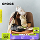 CROCS卡駱馳厚底云朵洞洞鞋時(shí)尚百搭老爹鞋戶(hù)外沙灘鞋一腳蹬|206750 黑色-001(含智必星) 38 (240mm)