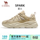 駱駝（CAMEL）男鞋厚底增高緩震老爹休閑運動(dòng)鞋子 K15CX4L4018 粘土色/棕 40