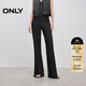 ONLY2025秋季新款通勤風(fēng)西褲面料喇叭褲長(cháng)褲休閑褲女|125314040 H1Z黑色 L
