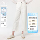哈吉斯（HAZZYS）女裝 直筒褲PHIZ闊腿牛仔褲ATDSP0CAX04 白色WT 40(160/72A40)