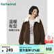 熱風(fēng)（Hotwind）【商場(chǎng)同款】女士夾克棉衣冬季新款潮流翻領(lǐng)燈芯絨復古外套 16淺棕 M