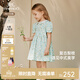 英氏（YEEHOO）女童連衣裙夏季短袖純棉碎花裙新中式女寶裙子2025新款公主裙 復古梨枝 130 cm
