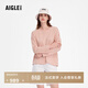 AIGLE艾高休閑時(shí)尚百搭圓領(lǐng)長(cháng)袖戶(hù)外潮流T恤女士上衣 暗玫紅條紋 BM433 L (170/92A)