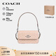 蔻馳（COACH）【品牌直供】女士BRYNN經(jīng)典標志單肩斜挎信封包沙黃拼灰褐色CX798