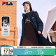 FILA 斐樂(lè )官方女子羽絨服冬季中長(cháng)款連帽防寒保暖鴨絨外套