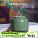 龍泉青瓷創(chuàng  )意中式防潮密封茶葉罐陶瓷家用存儲醒茶罐通用普洱紅茶收納茶倉 哥窯梅子青開(kāi)片-禮盒裝 620ml