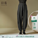 日著(zhù)原創(chuàng  )設計女裝休閑風(fēng)運動(dòng)衛褲2024春春季新款純棉針織直筒小腳褲 靜夜灰 M