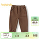 巴拉巴拉長(cháng)褲加絨男童小直筒褲子2025秋冬休閑褲【商場(chǎng)同款】201425108114