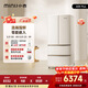 小吉（MINIJ）復古608L法式多門(mén)復古冰箱雙變頻一級能效風(fēng)冷無(wú)霜嵌入式超大容量深冷鎖鮮BCD-JF608WB 608L|Plus升級款|-30℃深冷