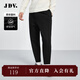 杰帝梵（J.D.V）男裝秋季新款黑色條紋百搭舒適褲子顯瘦長(cháng)褲休閑褲WPL2613 黑色 M 175/80B