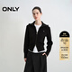 ONLY2025秋季新款質(zhì)感雙向拉鏈舒適親膚純色針織衫女|12533B008 H1Z黑色 S