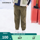 Converse匡威童裝男童加絨針織長(cháng)褲衛褲冬季新款兒童中大童休閑運動(dòng)褲 灰橄欖綠 110 /50 【建議身高98-104cm】