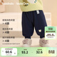 巴拉巴拉童裝兒童褲子男童女童2026新款春秋嬰兒保暖長(cháng)褲休閑運動(dòng)褲卡通潮 海軍藍80821 100