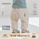 babylove男女寶寶大pp褲春秋季純棉休閑褲嬰幼兒寬松束腳褲外出褲子