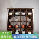 容山堂博古架現代簡(jiǎn)約實(shí)木中式茶具茶壺多寶閣展示防塵小型置物架
