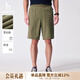 哈吉斯（HAZZYS）男裝 夏季男褲子【PHIZ系列】泡芙風(fēng)格多口袋寬松短褲男 卡其色KK 35 （180/84A）