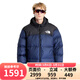 北面（The North Face）美版1996Nuptse男女款羽絨服潮牌經(jīng)典戶(hù)外700蓬-鴨/鵝絨隨機發(fā) NF0A3C8D男款GOB-北面巔峰藍 L