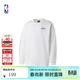 NBA官方庫里東契奇詹姆斯經(jīng)典簡(jiǎn)約百搭全棉長(cháng)袖t恤上衣運動(dòng)服訓練服 白色(勒布朗詹姆斯) L