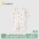 童泰（TONGTAI）嬰兒連體衣夏薄款純棉男女寶寶衣服無(wú)骨哈衣提花爬服粉色73cm
