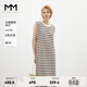 麥檬MM麥檬度假風(fēng)出游針織連衣裙商場(chǎng)同款24新款法式條紋5F2190811 米色5F4190811 M